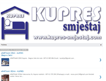 Tablet Screenshot of kupres-smjestaj.com